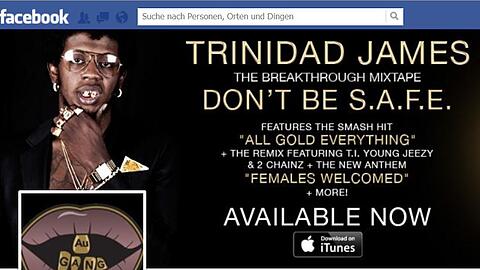 Auf Facebook hat Trinidad James rund 182.000 Fans.