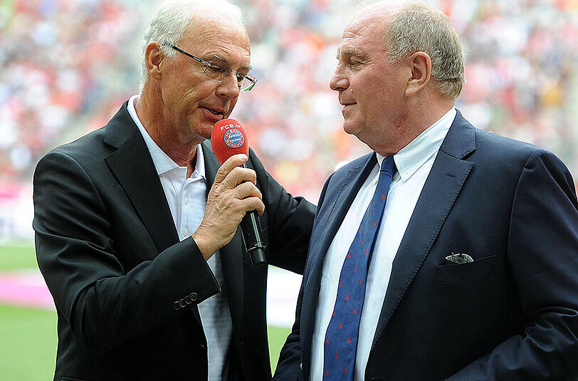 Bild aus alten Tagen: Franz Beckenbauer (l.) und Uli Hoeneß