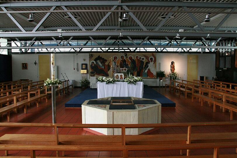 Der Innenraum der Kirche.
