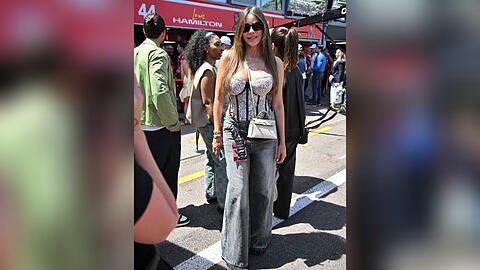Sofía Vergara beim Großen Preis von Monaco in Monte Carlo.