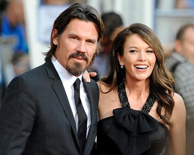 Sie gaben ein schönes Paar ab: Diane Lane und Josh Brolin.