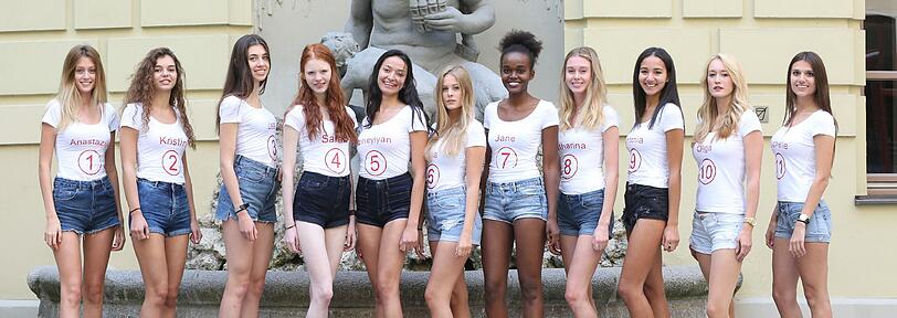 Welche wird&rsquo;s? Anastazija, Kristin, Lea, Sarah, Dzheylyan, Julia, Jane, Katharina, Antonia, Olga und Michelle haben die Chance auf den Titel &bdquo;Schöne Münchnerin 2016&ldquo;.