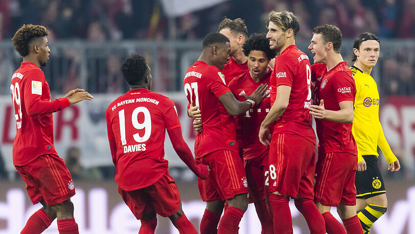 9. November 2019, Bundesliga: Das erste Liga-Spiel unter Chefcoach Hansi Flick war gleichzeitig auch das bislang letzte Duell beider Kontrahenten. Die Bayern fertigten Dortmund in der Allianz Arena ab und schickten sie mit 4:0 wieder nach Hause. 9. November 2019, Bundesliga: Das erste Liga-Spiel unter Chefcoach Hansi Flick war gleichzeitig auch das bislang letzte Duell beider Kontrahenten. Die Bayern fertigten Dortmund in der Allianz Arena ab und schickten sie mit 4:0 wieder nach Hause.