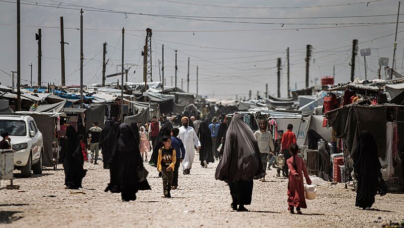 Die Kurdenmilizen bewachten das ber&uuml;chtigte Lager. (Archivbild)
