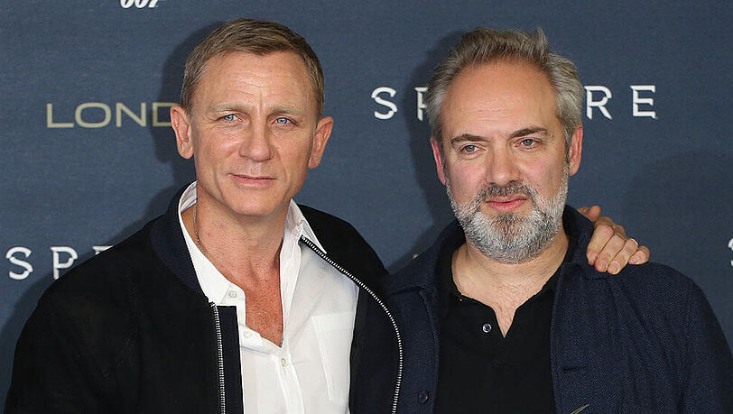 Daniel Craig (l.) und Sam Mendes drehten gemeinsam drei "James Bond 007"-Filme Daniel Craig (l.) und Sam Mendes drehten gemeinsam drei "James Bond 007"-Filme