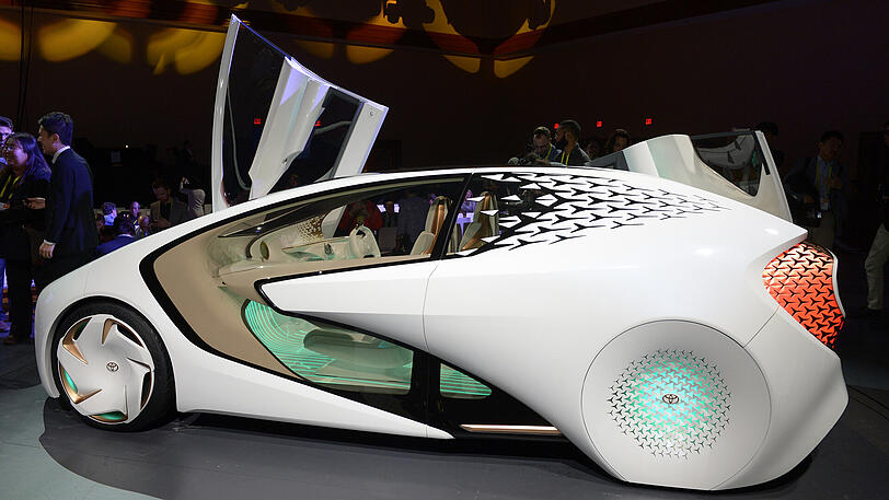 Toyotas Prototyp eines selbstfahrenden Autos mit künstlicher Intelligenz «Concept-i» ist auf der Technik-Messe CES in Las Vegas zu sehen.