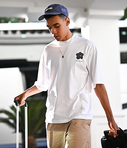 Jamal Musiala bei der Ankunft am Hotel The Westin La Quinta in Marbella. Jamal Musiala bei der Ankunft am Hotel The Westin La Quinta in Marbella.