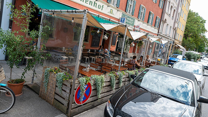 Der Schanigarten des Türkenhofs.