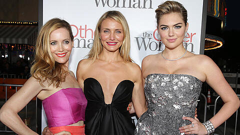 Leslie Mann, Cameron Diaz und Kate Upton (v.li.) bei einer der vielen Premieren von "Die Schadenfreundinnen"