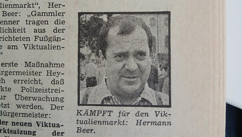Hermann Beer, Sprecher der IG Viktualienmarkt. Hermann Beer, Sprecher der IG Viktualienmarkt.