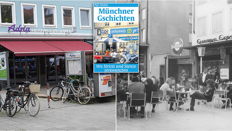 Links: Das "Adria" am letzten Dienstag. Den Straßenverkauf gab's schon längst nicht mehr. Und jetzt ist alles zu. Rechts: "Europa Espresso" in den 60ern - der Vorläufer des "Adria" in der Leopoldstraße. Links: Das "Adria" am letzten Dienstag. Den Straßenverkauf gab's schon längst nicht mehr. Und jetzt ist alles zu. Rechts: "Europa Espresso" in den 60ern - der Vorläufer des "Adria" in der Leopoldstraße.