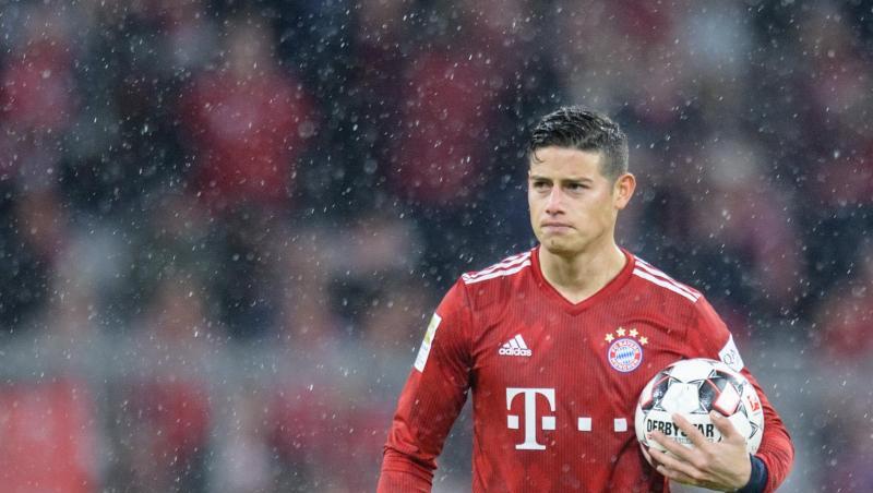 Wohl nicht mehr lange im Bayern-Trikot: James Rodríguez. Wohl nicht mehr lange im Bayern-Trikot: James Rodríguez.