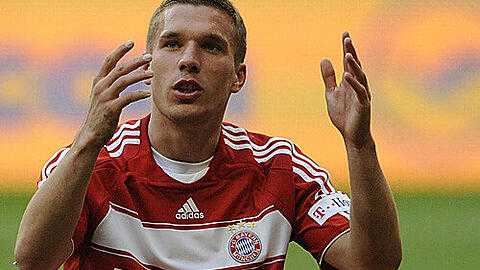 Verzweifelt in München: Lukas Podolski.