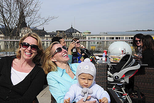 Frühling genießen - auf der Terrasse vom Oberpollinger
