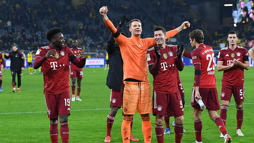 Und am Ende gewinnt Bayern: Der Meister siegt im Topspiel in Dortmund. Und am Ende gewinnt Bayern: Der Meister siegt im Topspiel in Dortmund.