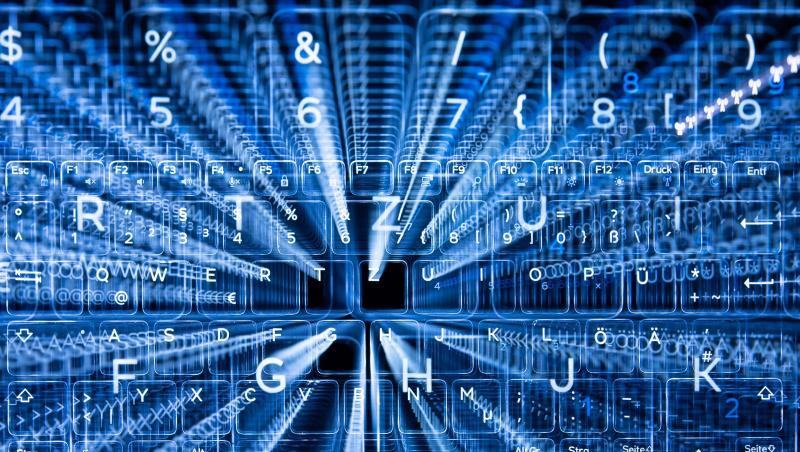 Illustration einer virtuellen Tastatur. Foto: Sebastian Gollnow/dpa/Symbolbild