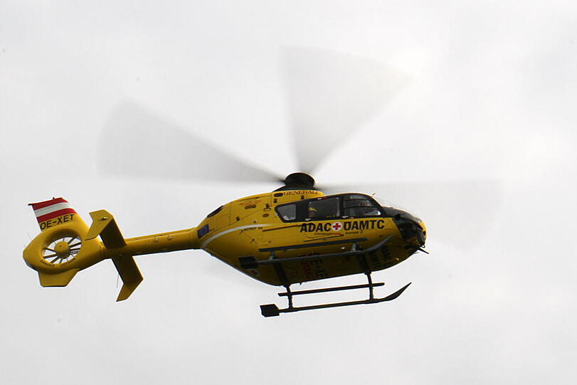 Ein Notarzthubschrauber (Symbolbold) im Einsatz