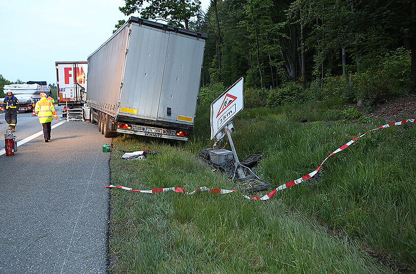 Auf der A6 bei Nürnberg hat es erneut einen tödlichen Lkw-Unfall gegeben. Die Bilder.