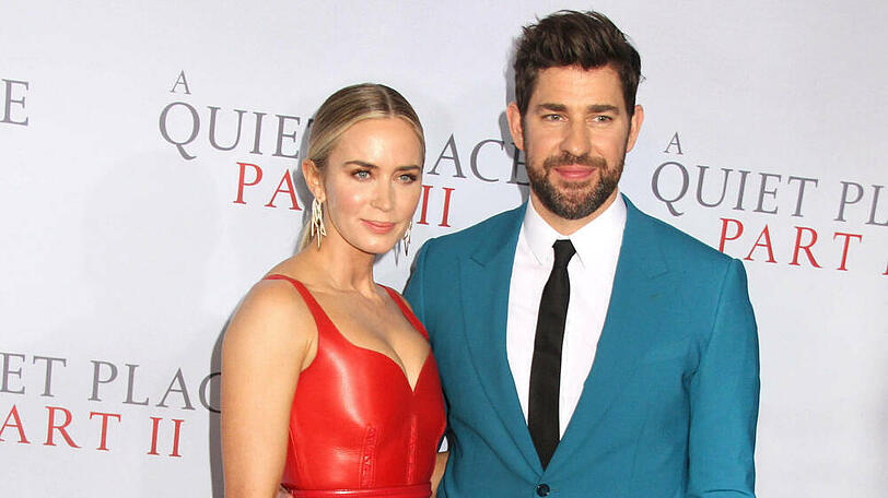 Emily Blunt und John Krasinski bei der Weltpremiere des Mysterythrillers "A Quiet Place 2" in New York.