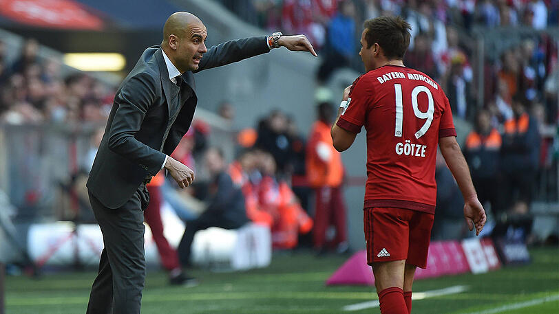 Nicht immer einer Meinung: Pep Guardiola und Mario Götze