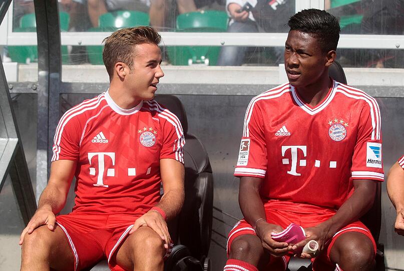Mario Götze (l) und David Alaba.