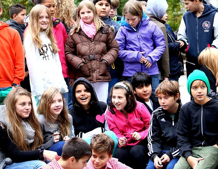 Die Schülerinnen und Schüler waren mit Begeisterung dabei