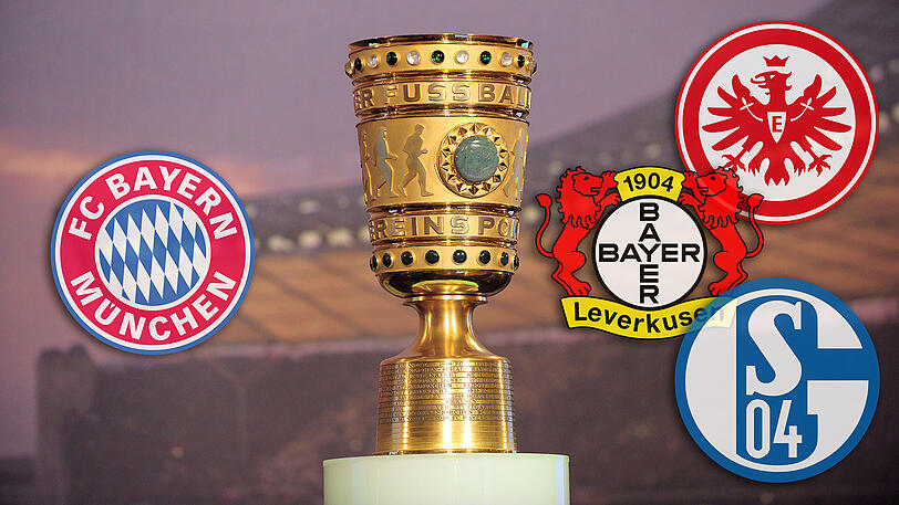 Leverkusen, Frankfurt oder Schalke: Eine dieser Mannschaft wird der Halbfinalgegner des FC Bayern im DFB-Pokal.