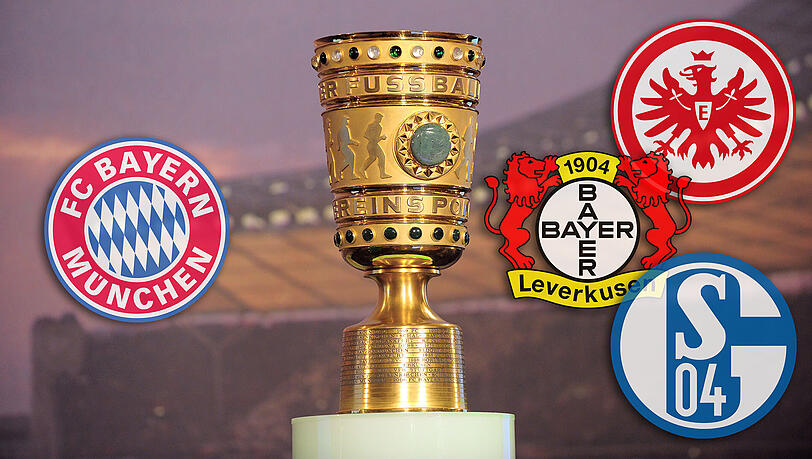 Leverkusen, Frankfurt oder Schalke: Eine dieser Mannschaft wird der Halbfinalgegner des FC Bayern im DFB-Pokal. Leverkusen, Frankfurt oder Schalke: Eine dieser Mannschaft wird der Halbfinalgegner des FC Bayern im DFB-Pokal.