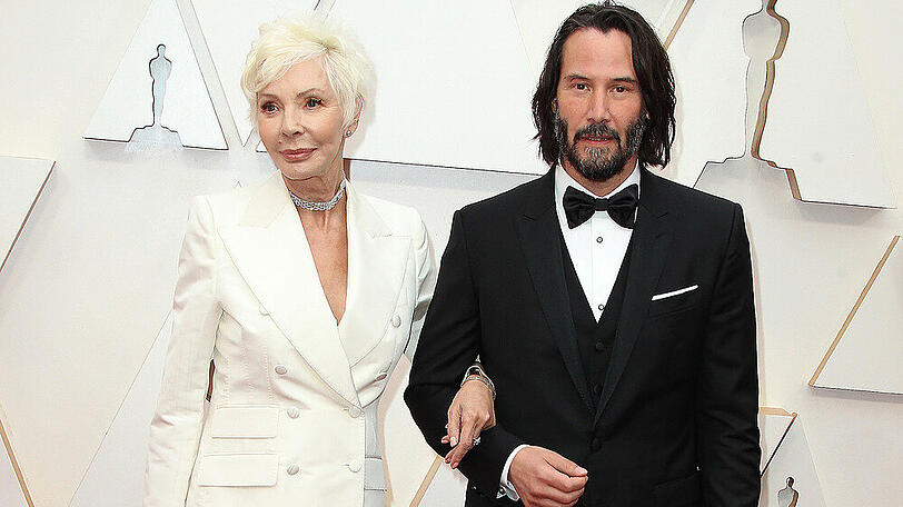 Keanu Reeves mit seiner Mutter Patricia Taylor bei den Oscars 2020