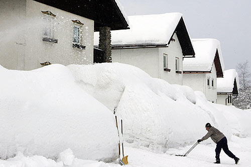 Schneeberge in Zwiesel