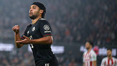 Serge Gnabry traf gegen K&ouml;ln mit einer ganz besonderen Schusstechnik.