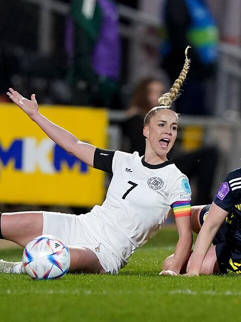 Fordert Zusammenhalt gegen Sexismus: DFB-Kapitänin Giulia Gwinn.