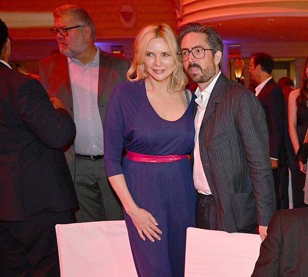 Schauspielerin Veronica Ferres und Regisseur David Dietl.