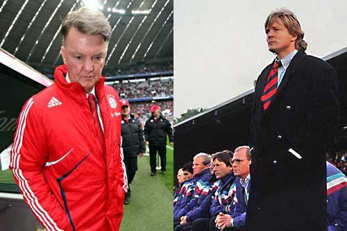 Louis van Gaal (l.) und Sören Lerby: gemeinsames Schicksal beim FC Bayern