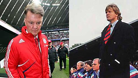 Louis van Gaal (l.) und Sören Lerby: gemeinsames Schicksal beim FC Bayern