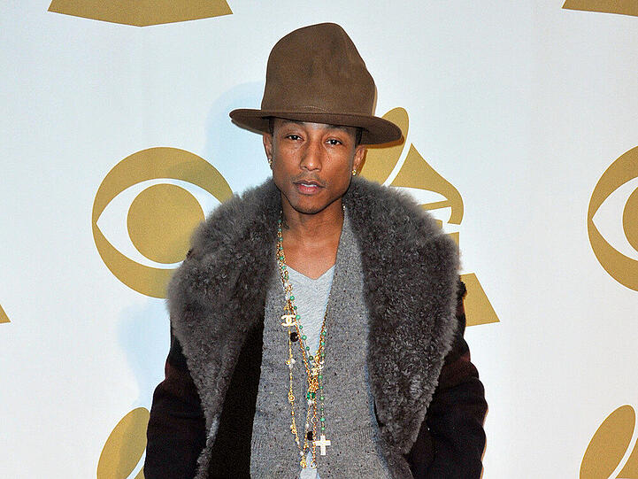 Pharrell Williams auf einem Grammy-Event zu Ehren der Beatles im Januar 2014