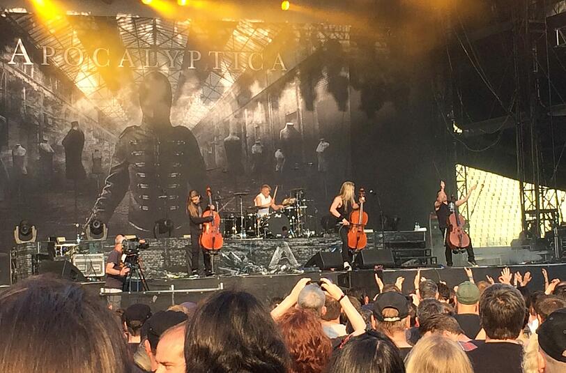 Waren am ersten Tag des Festivals auf der Bühne: Apocalyptica aus Finnland.