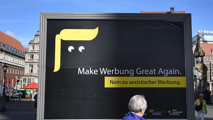 In Bremen wurden in diesem Jahr bereits Plakate gegen sexistische Werbung aufgehängt. In München wurde sexistische Werbung nun verboten. In Bremen wurden in diesem Jahr bereits Plakate gegen sexistische Werbung aufgehängt. In München wurde sexistische Werbung nun verboten.