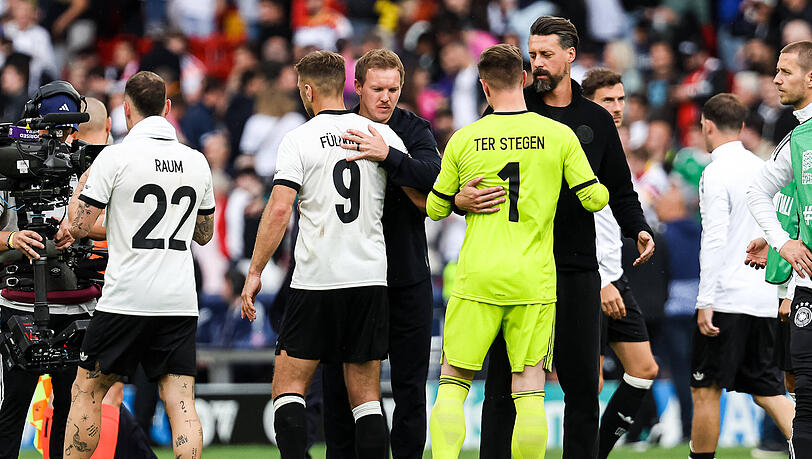 Kassierte mit dem DFB-Team zwei bittere Pleiten: Bundestrainer Julian Nagelsmann.