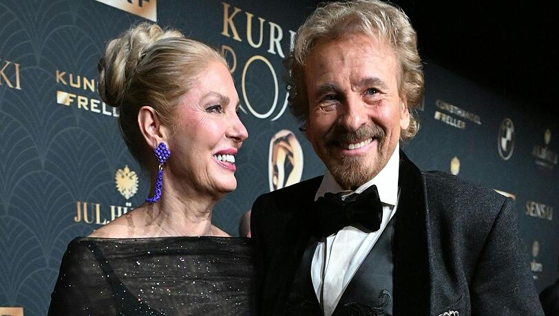 Thomas Gottschalk mit seiner Ehefrau Karina bei der Romy-Vergabe. Thomas Gottschalk mit seiner Ehefrau Karina bei der Romy-Vergabe.