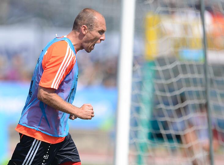 Nächste Runde im Trainingslager: Am vierten Tag schwitzen die Spieler des FC Bayern in der Sonne.