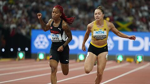 Gina Lückenkempers (r) Lauf reichte nicht für das 100-Meter-Finale.