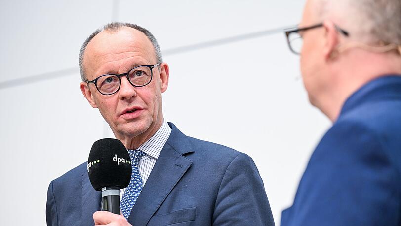 Der Ausgang der Landtagswahlen im Herbst? Derzeit sei ihm anderes wichtiger, sagt Merz.