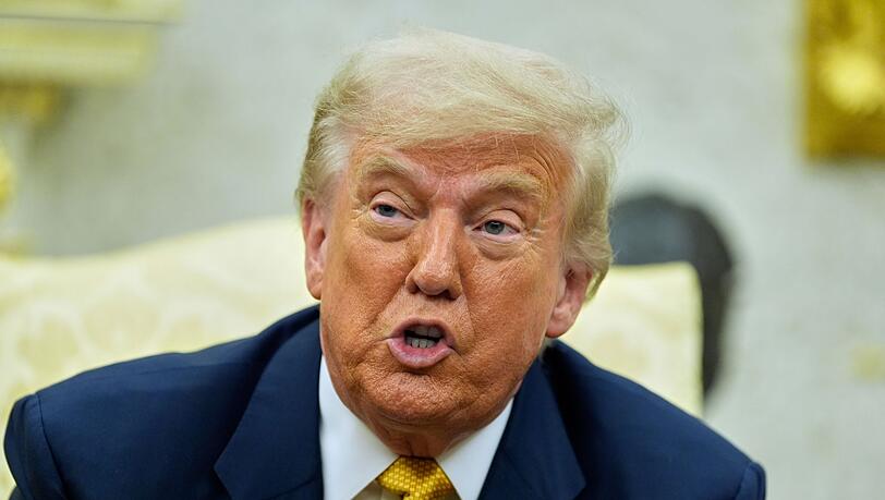 Not amused: US-Präsident Trump.