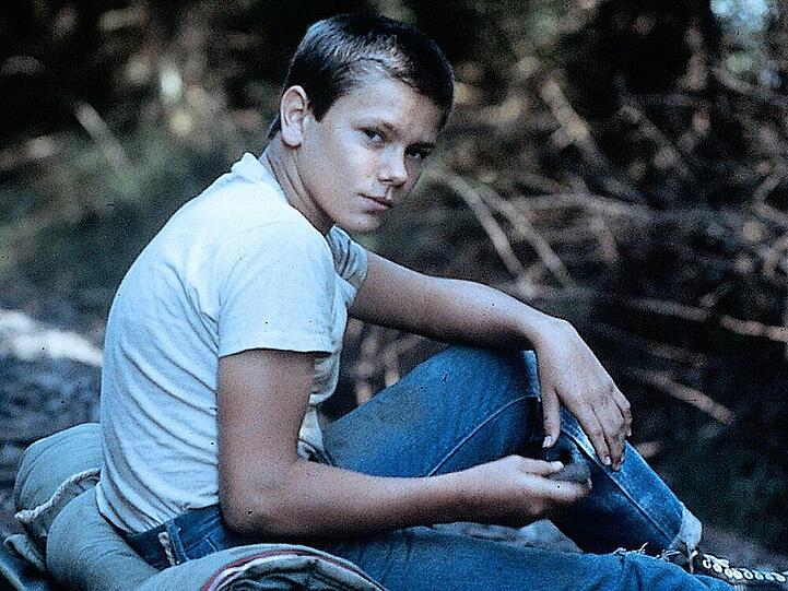 River Phoenix in "Stand By Me" (1986)