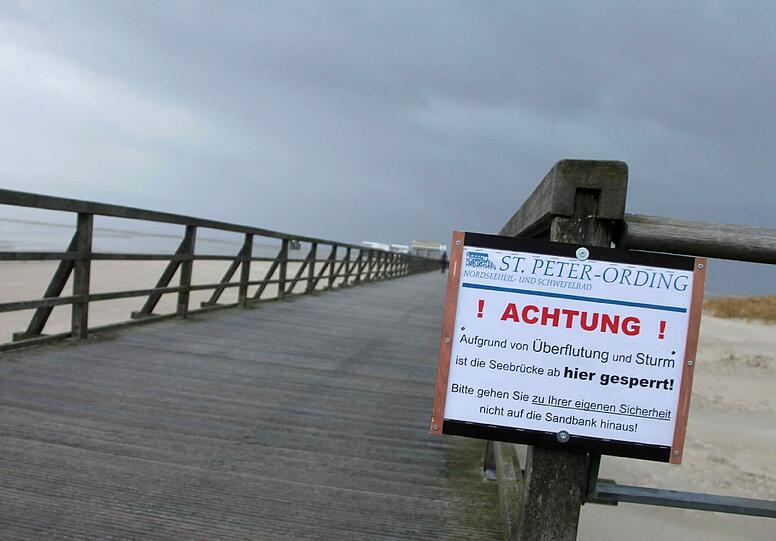 Bilder von den Vorbereitungen auf das Orkantief "Xaver".