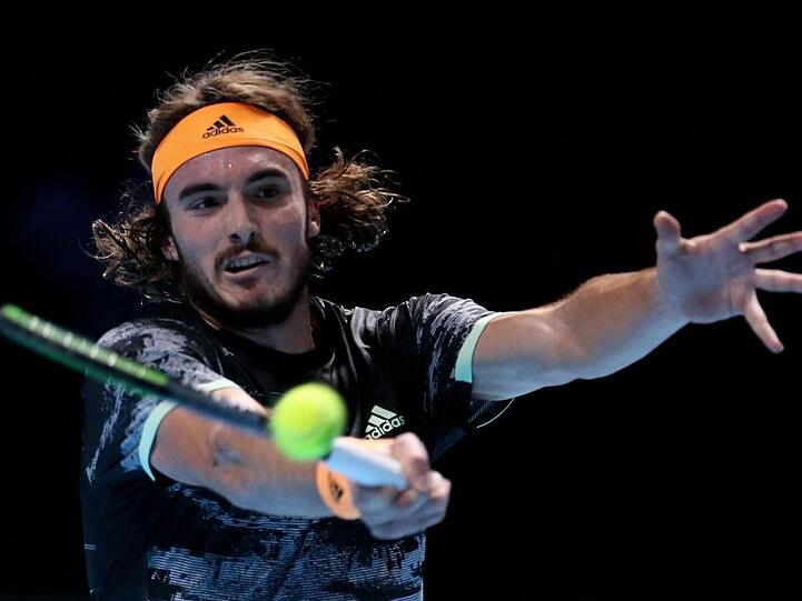 Nach zwei Siegen sicher im Halbfinale der ATP Finals: Stefanos Tsitsipas.