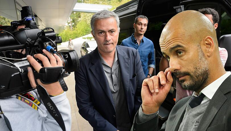 Mourinho (l.) und Guardiola – immer wieder gerieten die beiden Star-Trainer über die Jahre aneinander. Nun ätzt "The Special One" gegen Peps Glatze. Mourinho (l.) und Guardiola – immer wieder gerieten die beiden Star-Trainer über die Jahre aneinander. Nun ätzt "The Special One" gegen Peps Glatze.