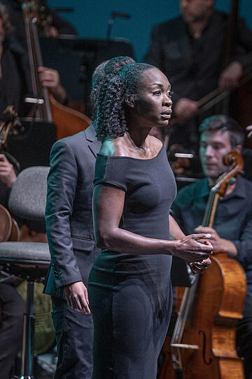 Jeanine De Bique in "The Indian Queen".