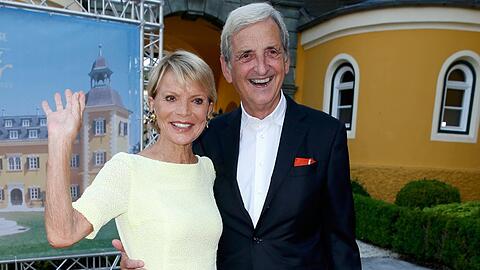 Uschi Glas mit Ehemann Dieter Hermann bei einer Geburtstagsfeier in Österreich.